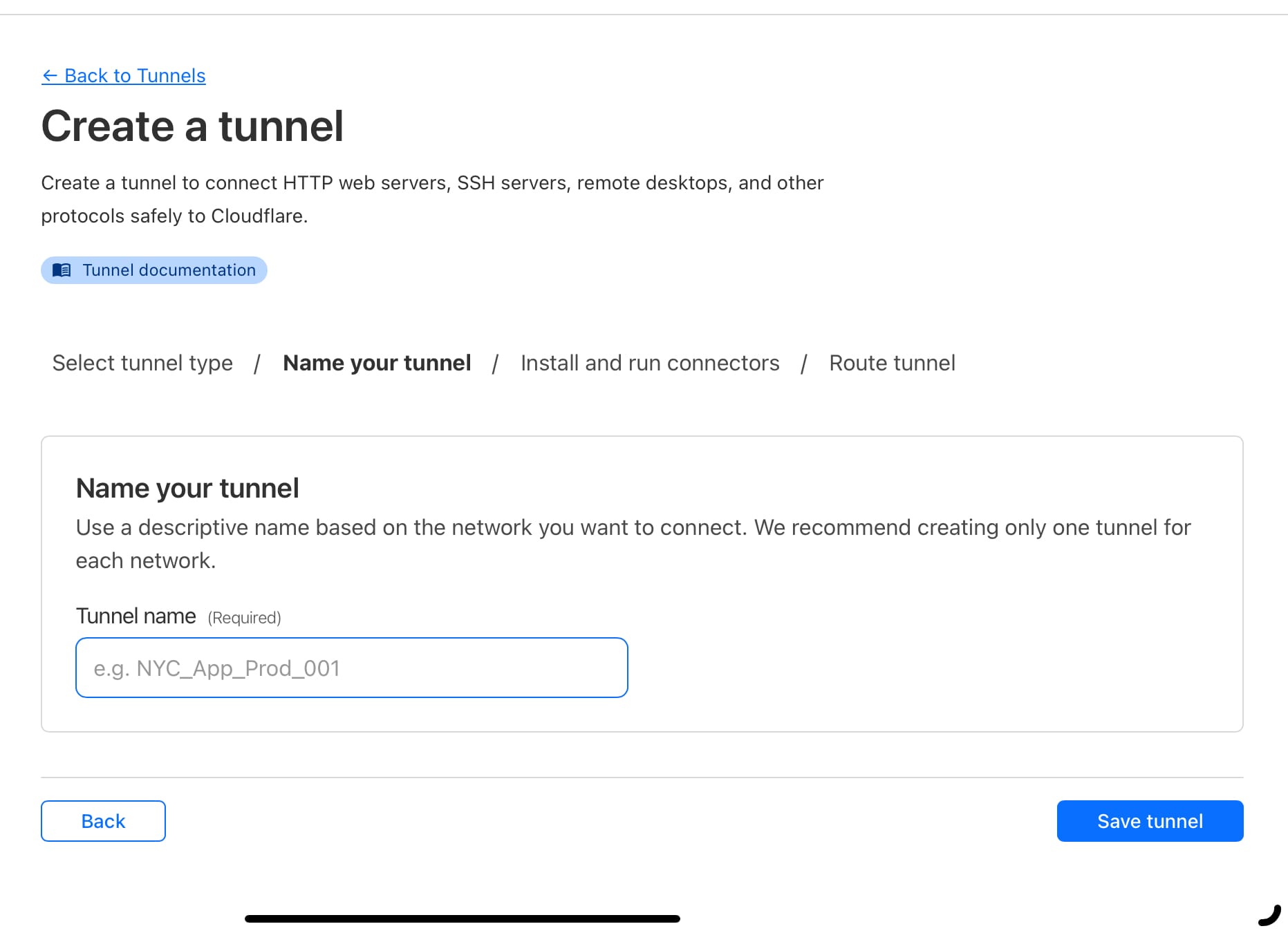 Name your tunnel here