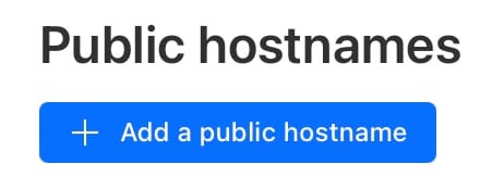 add a public hostname