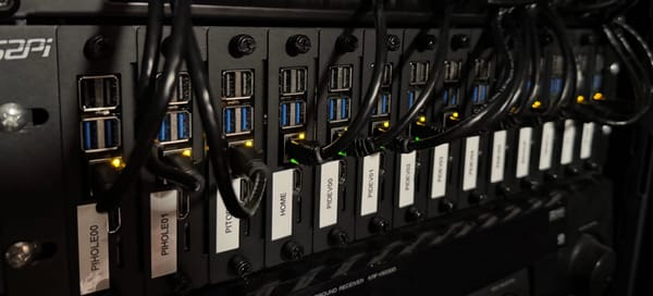 Rack mounted Raspberry Pi 5 Servers